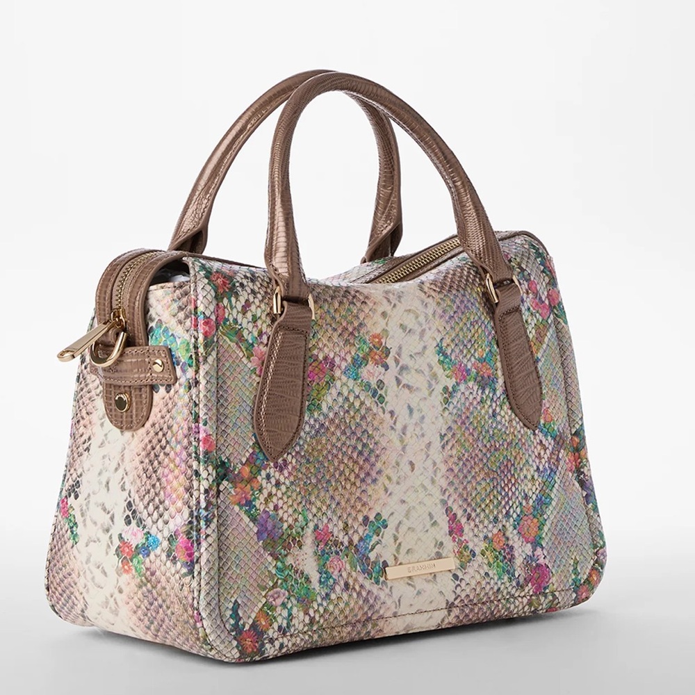 Brahmin multi piaffe Micaela satchel and ady wallet - Picture 3 of 10